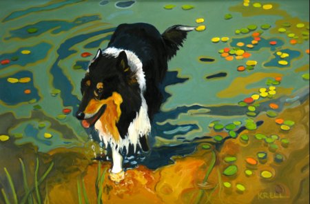 Michigan artist Merdith Krell, pet portraits